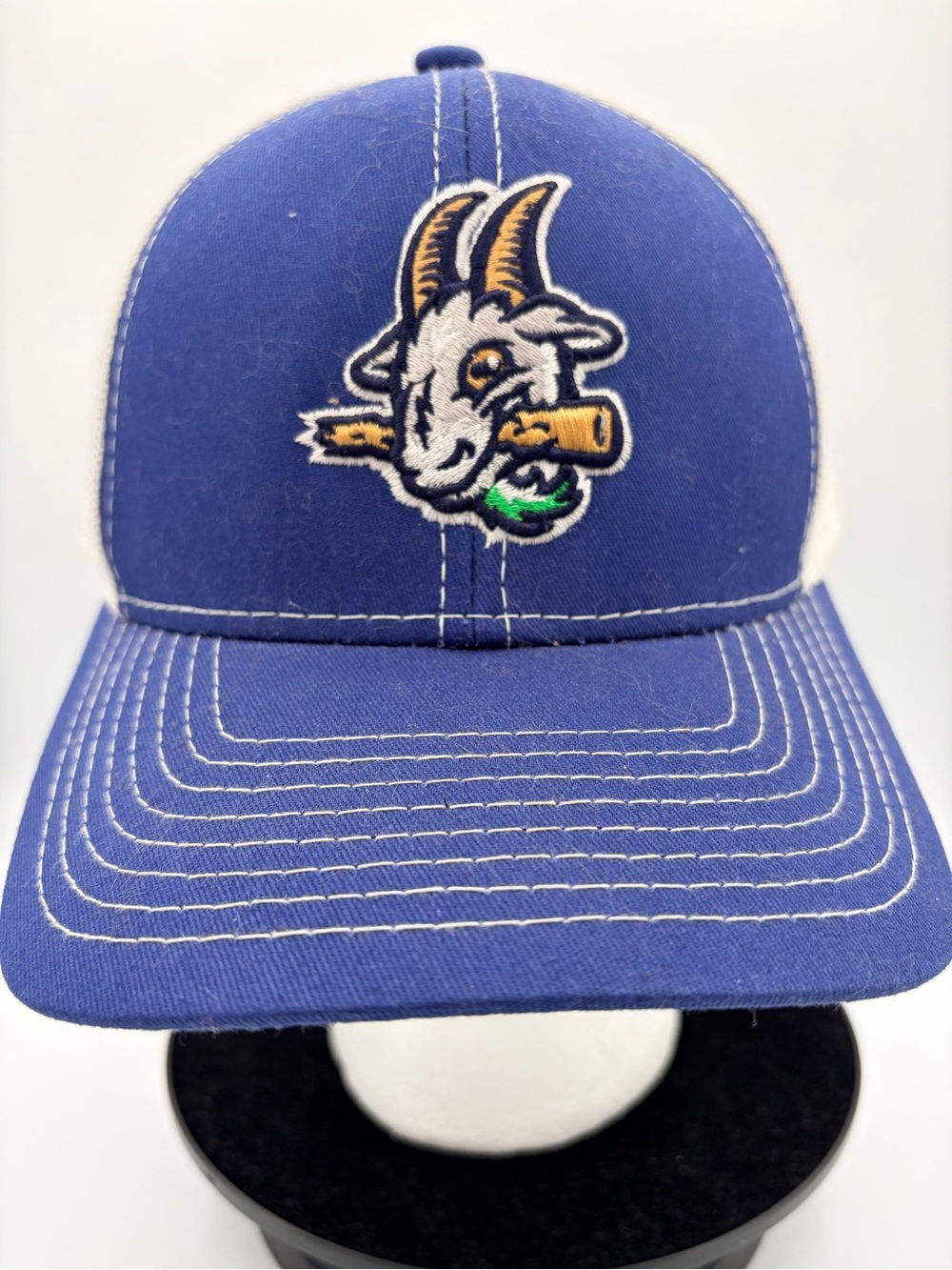 Hartford yard goats MLB baseball hat OC sports platinum series blue white